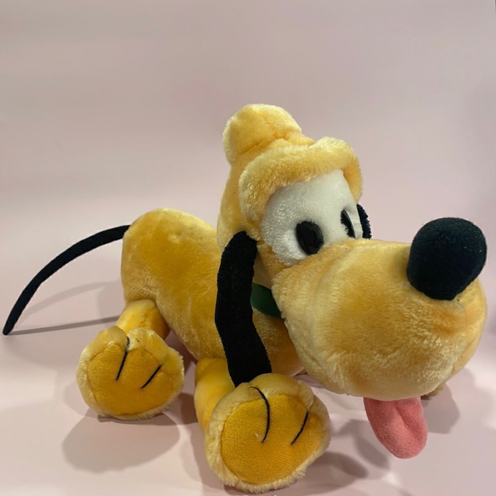 Vintage Applause Disney Pluto 14” Plush Excellent Used Condition Vintage Disney